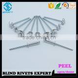 BOUNTY HOT SELLING OPEN END FACTORY TRUSS HEAD ALUMINUM STEEL PEEL BLIND RIVETS thumbnail-5