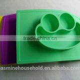 Custom BPA Free Baby Feeding and Kids Dinner Frog Shaped Silicone Placemat thumbnail-3