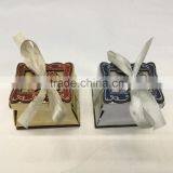 Factory Direct Sale Exquisite Arabic Stamping Wooden Candy Box/baby Carriage Favor Boxes thumbnail-1