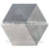 EMBOSS 100*200*175mm Grey Color Hexagon Tile Porcelain Mosaic Floor Tile thumbnail-1