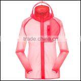 Sexy Sport Wear Ultra Thin Anti UV Waterproof Quick Dry Hooded Cardigan JacketWind Jacket,anti-UV,light Weight Jacket,UV Protec