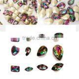 3D Nail Art DIY Decoration Luxury Crystal Colorful Flame Round & Rhombus Pattern Rhinestone & Decoration For Manicure Tools thumbnail-1