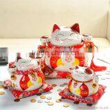 Smooth and Bright Porcelain Lucky Cat thumbnail-5