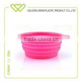 Hot Selling Wholesale Promotional Silicone Foldable Travel Silicone Bowl thumbnail-1