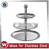 3 Tier Stainless Steel Round Cake Stand