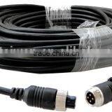 CA-C5M-L4, 5M extension car camera cable with 4 pin locking connector at both ends