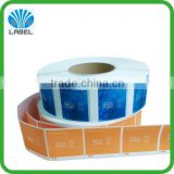 HIgh quality Custom label sticker with silver stamp for syringe pharmacal label