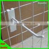 White Powder Coat Metal Hook for Grid Wall