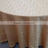 Gold Round Jacqurd Table Cloth/table Linen thumbnail-2