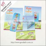 Hot promotional printed magnetic folding paper bookmark