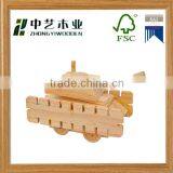 2016 Unfinished Handmade DIY Natural Colour Customized Logo Wooden Magnetic Wooden Educational Toys thumbnail-2