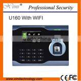 U160 Biometric Fingerprint Reader Time Atendance Wifi System ZK High Quality Optical Fingerprint Sensor Card Time Mqachine