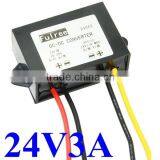 dc dc Step up Converter 15v 18v 12v to 24v 3A Voltage Regulator / Transformer 72max Power Module for Cars