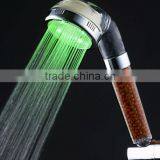 LED Rainbow Flow Filter Shower Head-High Pressure Massage Hand Held Rainfall Showerhead LED Colors Fading Shower Head