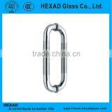 HEXAD High Quality Round Stainless Steel Hotel Glass Door Handle