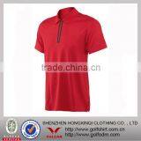 Custom Dri-fit Red Collar Mens Sports Tennis Tee Shirts thumbnail-1