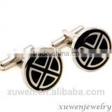 high end enamel 316l stainless steel turquoise cufflinks