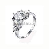 Best Selling Zircon Stainless Steel Jewelry Wholesale Sample Wedding Ring Designs Wedding Latest Wedding Ring Designs (LR8014) thumbnail-1