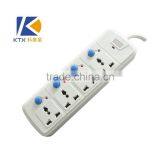 CE 4 Ways Electrical Socket Outlet With Independent Switches