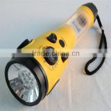 Made in China saving Cheap plastic NOAA dynamo radio solar dynamo flashlight with radio