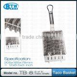 Popular Nickel Plated Taco Shell Frying Basket With Removable Inserts thumbnail-1
