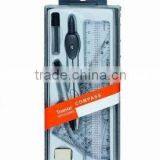 Plastic Box Compass Set With Ruler and Pencil Lead