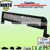 Hot sell curved 120w 22 inch double row led grow headlight for jeep wrangler cheap light bar in China