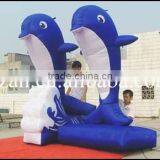 Double Inflatable Dolphin Carton Model for Advertising thumbnail-1