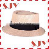Hot Selling Straw Boater Hat Custom Straw Hat Wholesale thumbnail-3