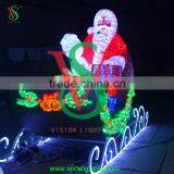 Christmas Reindeer Decoration Acrylic Santa Claus thumbnail-3