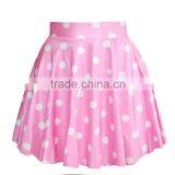 Wholesale Girls Sexy Mini Skirt 3D Print Light Pink Dot TuTu Skirt N13-56 thumbnail-1