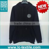 New products solid color fitness heavy cotton hoodie sweatshirt with heat transfer print