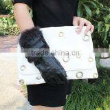 2015 New Season Special and Fashion Competive Price Fur Leather Gloves thumbnail-1