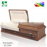 Brown Color Antique Standard Solid Ash Wood Funeral Casket thumbnail-1