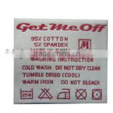 woven fabric washable clothing labels