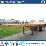 Heavy Duty 4 Axle 3 Axle 20ft 40ft Container Flatbed Semi Trailers for Sale thumbnail-1
