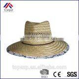 Traditional Straw Hat Summer Large Brim Straw Hat thumbnail-5