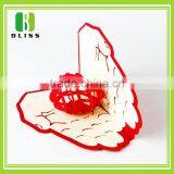 Video Red Custom Die Cut 3d Folding Customized 2.4'' 2.8'' 4.3'' 5'' 7'' 10'' Digital Video Lcd Greeting Card thumbnail-1