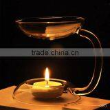 Heat-resisting Fragrance Lamp Transparent Glass Candle Holder thumbnail-1