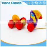 Colorful Pull Along Wiggles Crow With One Egg Wooden Toy Wiggles as You Pull They Make a Fun Baby thumbnail-4