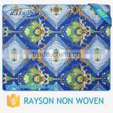 Extra Width Available UV Sun Resistant Blue Fabric Design thumbnail-3