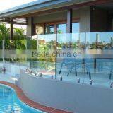 CE-approved Customized Tempered Balcony Glass Fence