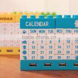 Creative USB HUB DIY Blocks Usb 2.0 Hub Calendar With Bluetooth/usb Hub With Cable/Executive DIY Desk Calendar 2015 thumbnail-4