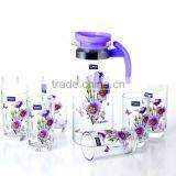 Wholesale Glass 7pcs Water Set With Heat Transfer Printing thumbnail-3