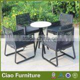 Stainless Steel Outdoor Furniture Rectangle Dining Table Set Box Table Chair thumbnail-1