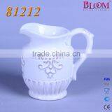 Cheap Ceramic White Pitcher thumbnail-4