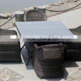 Home & Garden General Rattan Dining Set With Round Back Chair thumbnail-1