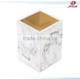2017 Factory Wholesale Custom Acrylic Fancy Pen Holder Desktop Marble Pen Holder thumbnail-1