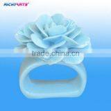 Bulk Wholesale Porcelain Flower Napkin Ring thumbnail-1