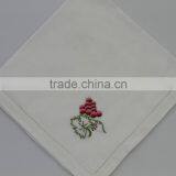 Luxurious 100% Cotton Embroidered Table Napkins With Hemstitch, Set of 6, Various Designs thumbnail-4